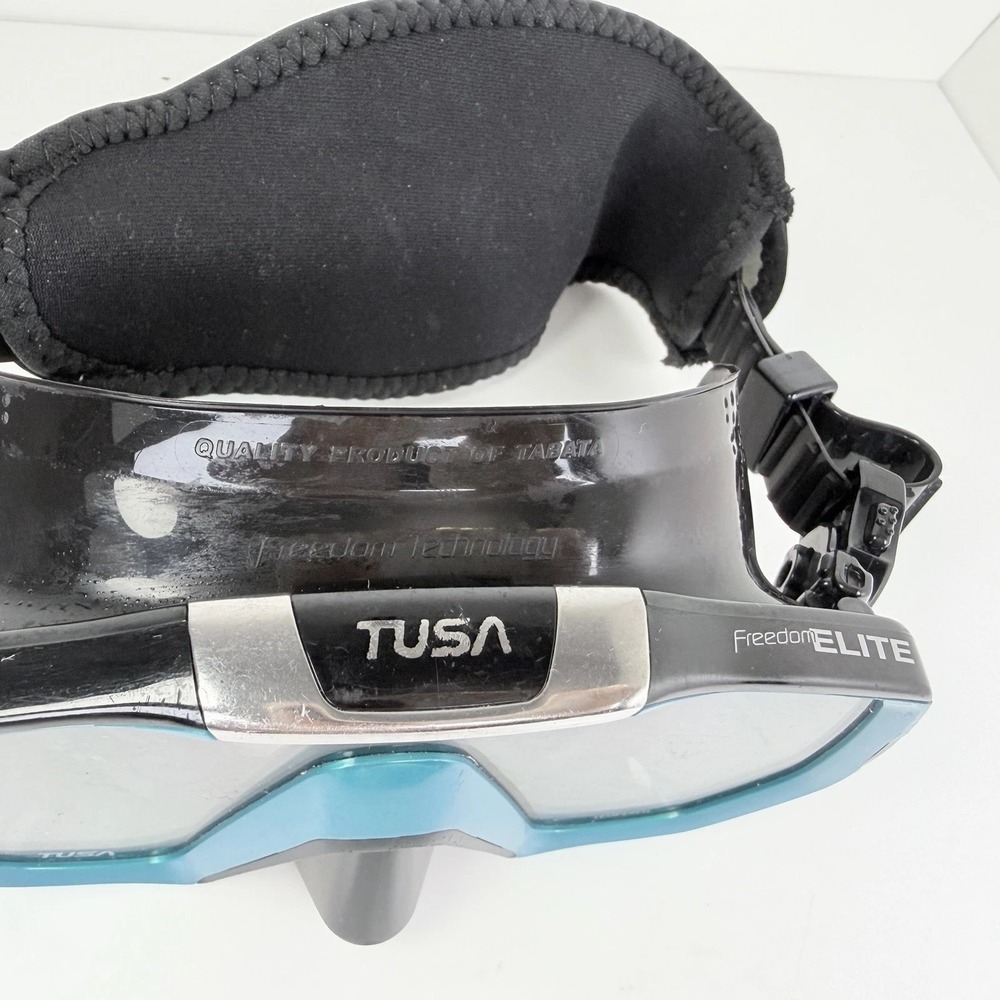 TUSA Freedom Elite M1003QB-OG Scuba Dive Mask Ocean Green Black w/ Case - Picture 3 of 15